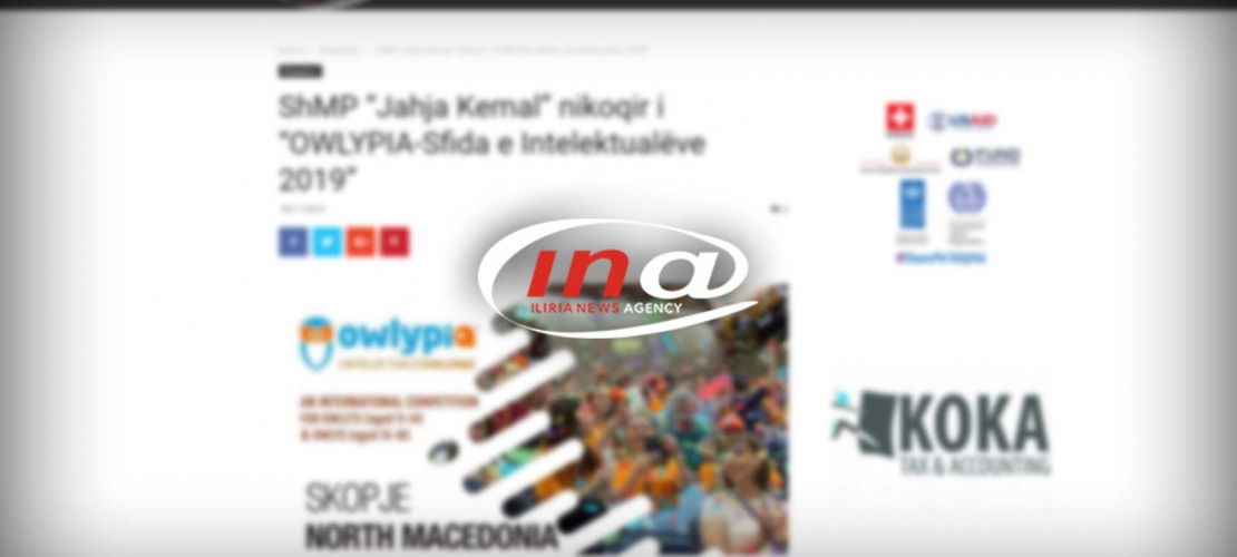 INA-ONLINE.NET | ShMP “Jahja Kemal” nikoqir i “OWLYPIA-Sfida e Intelektualëve 2019”