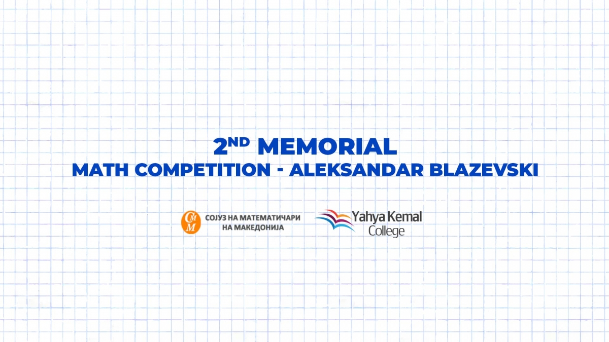 2nd Memorial Math Competition - Aleksandar Blazevski