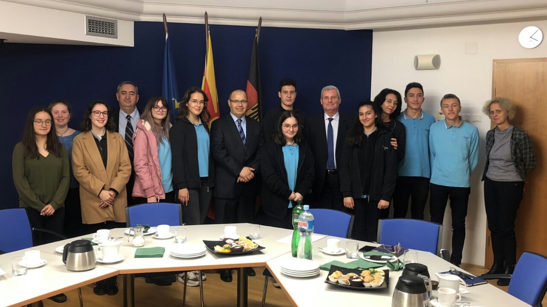 Германскиот амбасадор ги прими учениците на ПСУ „Јахја Кемал“